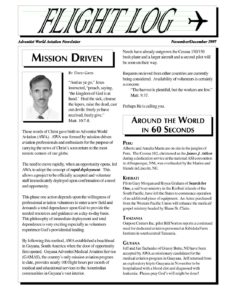 Flight Log Newsletter 4th Quarter - 1997