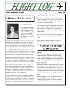Flight Log Newsletter 3rd Quarter - 1998