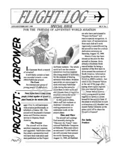 Flight Log Newsletter 1st Quarter - 1999