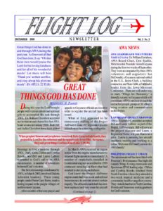 Flight Log Newsletter 4th Quarter - 2000