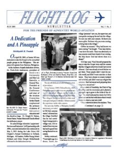 Flight Log Newsletter 2nd Quarter - 2001