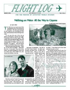 Flight Log Newsletter 1st Quarter - 2002