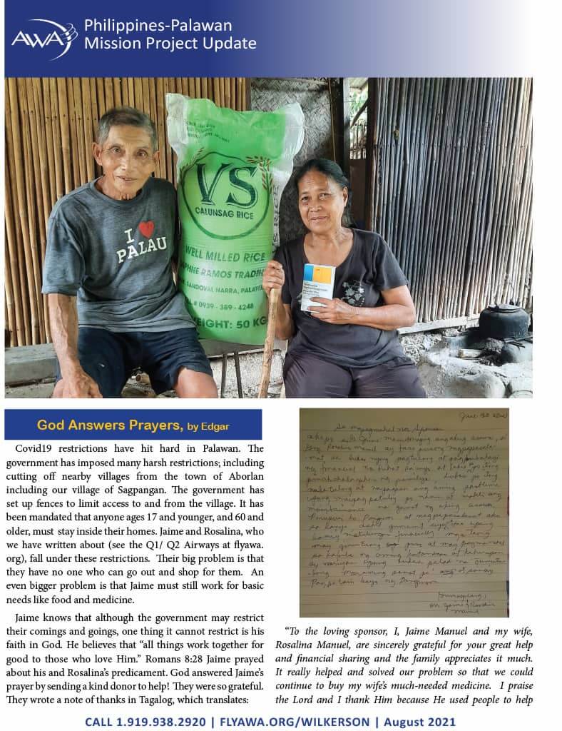 Philippines Palawan Mission Project Update