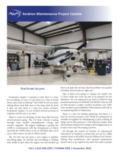 Aviation Maintenance Project Update